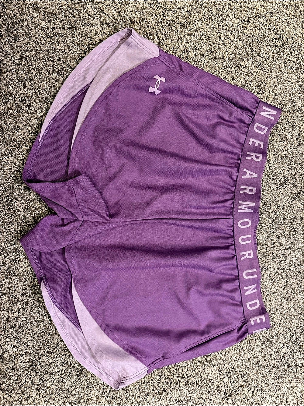 Under Armour UA Tech Play Up Shorts Athletic Purple Large